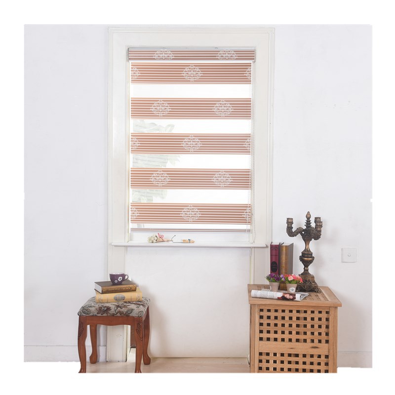 Spot Double-Layer Jacquard Electric Soft Gauze Curtain Modern Minimalist Room Darkening Roller Shade Fabric Hotel Study Printed Curtain