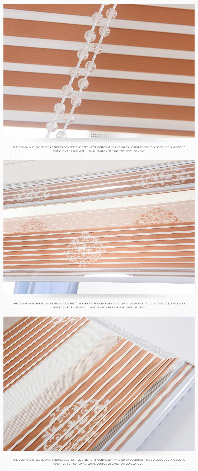 Spot Double-Layer Jacquard Electric Soft Gauze Curtain Modern Minimalist Room Darkening Roller Shade Fabric Hotel Study Printed Curtain