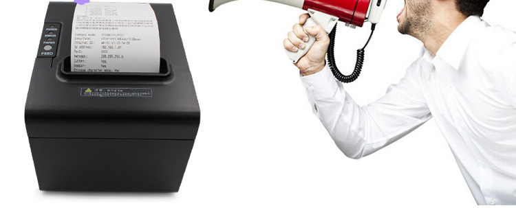 Youku 80250 Kitchen Printer High-Speed 80mm Bill Thermosensitive POS with Cutter Meituan Take-out Export