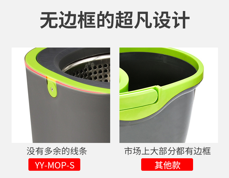 Household Cleaning Supplies Rotating Large Capacity Mop Set Household Large Roller Handle Double Drive Mop Wholesale Cross-Border Household Cleaning Supplies Rotating Large Capacity Mop Set Household Large Roller Handle Double Drive Mop Wholesale Cross-Border