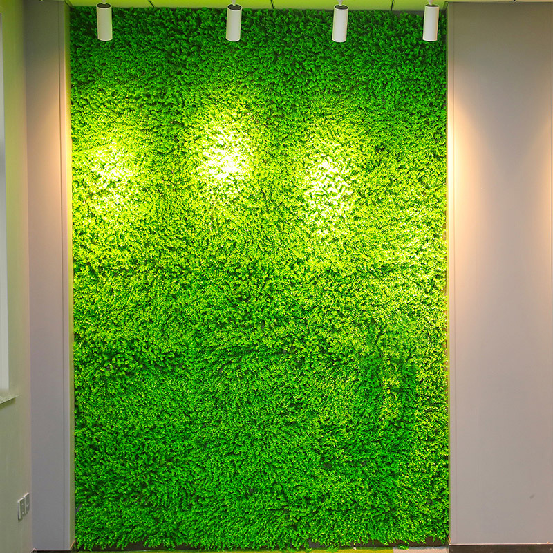 Simulation Plant Wall Eucalyptus Background Wall Plastic Fake Lawn Green Plant Wall Door Head Indoor Shop Recruiting Plants Flower Wall