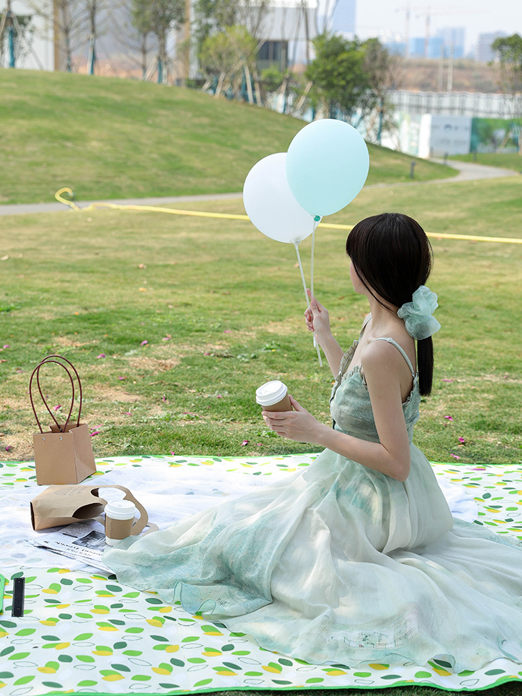 Picnic Mat Moisture Proof Pad Outdoor Picnic Tent Floor Mat Portable Waterproof Thickened Lawn Mat Outing Picnic Mat Cloth