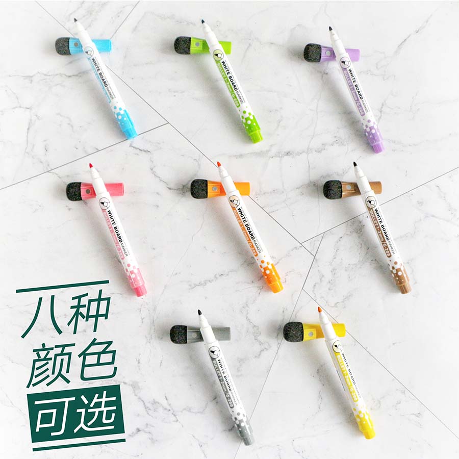 Whiteboard Marker Children's Magnetic Board Pen Erasable Brush Fine Head 8 Colors Teaching Training Whiteboard Marker Graffiti Whiteboard Marker Children's Magnetic Board Pen Erasable Brush Fine Head 8 Colors Teaching Training Whiteboard Marker Graffiti