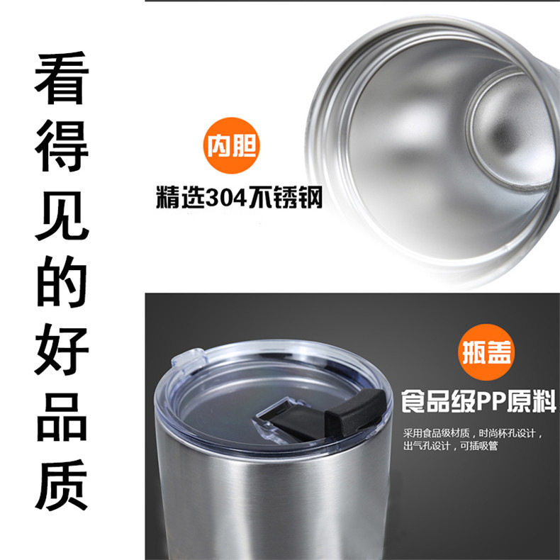 ice cup thermos GMBH cup 304 double layer stainless steel spray 20 oz cup coffee beer keller car water cup to keep Cool
