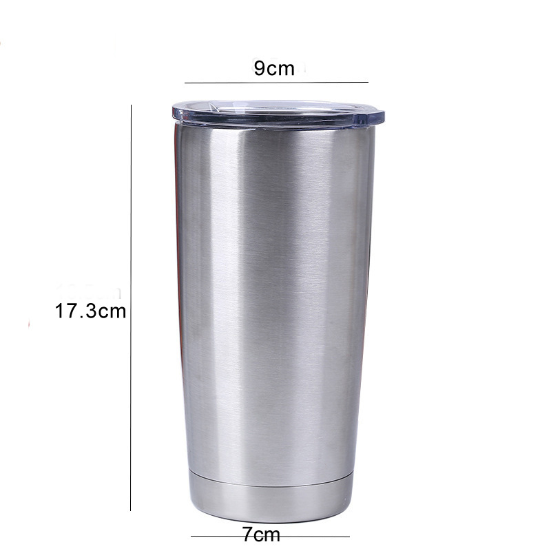 ice cup thermos GMBH cup 304 double layer stainless steel spray 20 oz cup coffee beer keller car water cup to keep Cool