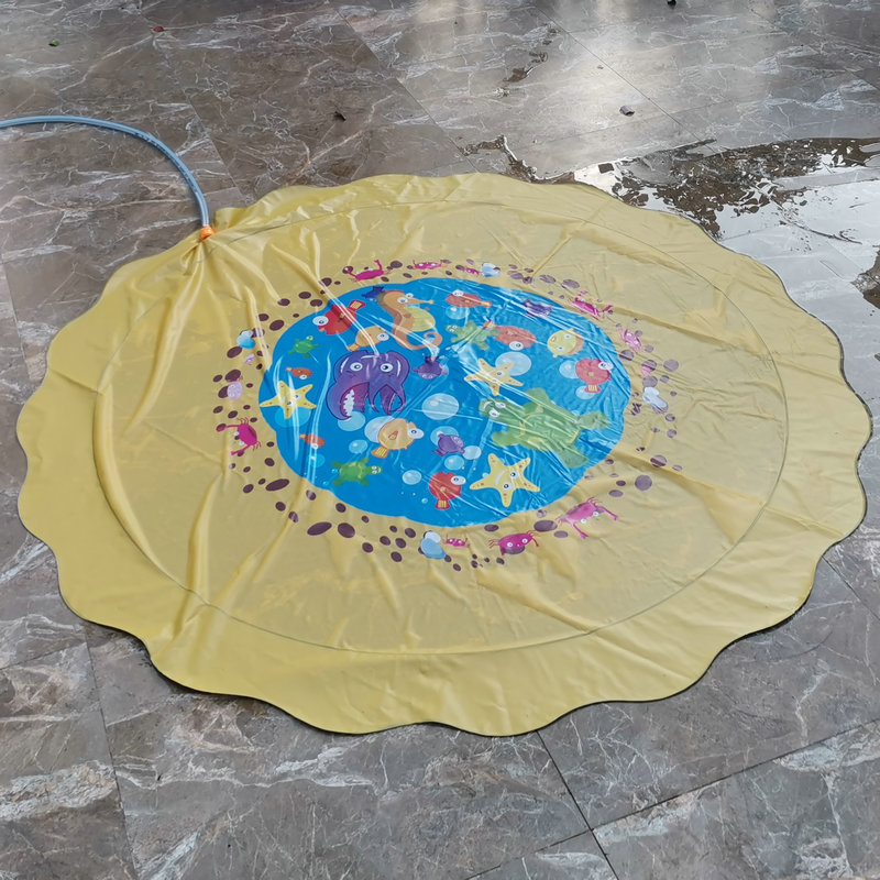 Children&#039;s Outdoor Sprinkler Pad Currently Available PVC Thickened wan ju dian Amazon Sprinkle Water Outdoor Lawn Pad