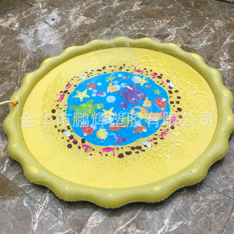 Children&#039;s Outdoor Sprinkler Pad Currently Available PVC Thickened wan ju dian Amazon Sprinkle Water Outdoor Lawn Pad