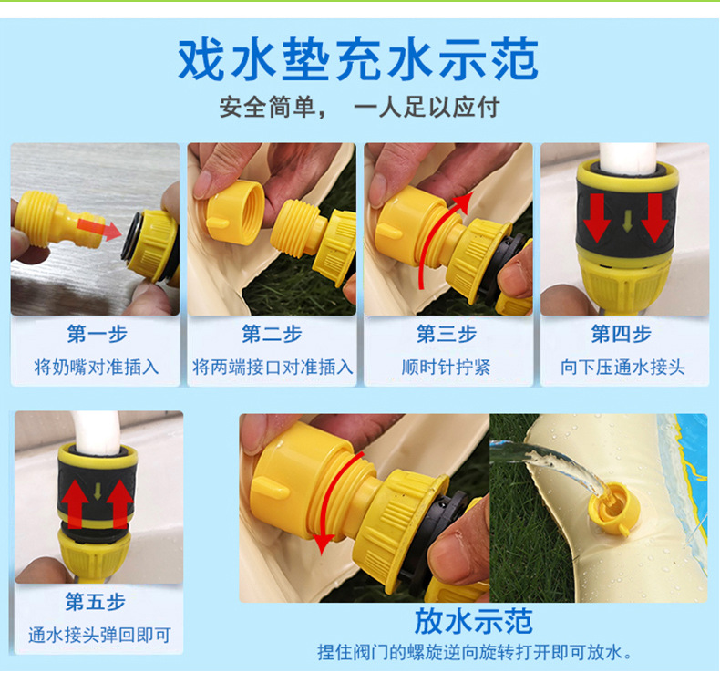 Children's Outdoor Sprinkler Pad Currently Available PVC Thickened wan ju dian Amazon Sprinkle Water Outdoor Lawn Pad