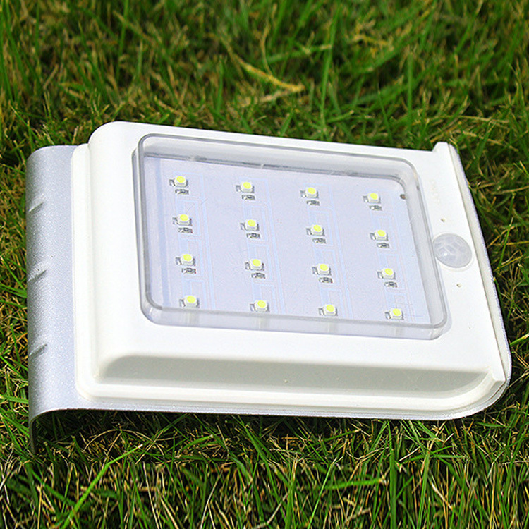 Manufacturer solar body infrared sensor light-controlled street lights outdoor 16LED lawn garden lights