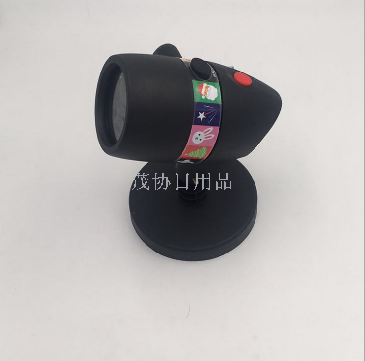 Outdoor waterproof LED film projection lamp Christmas card lawn lamp 12 film card snow laser lamp