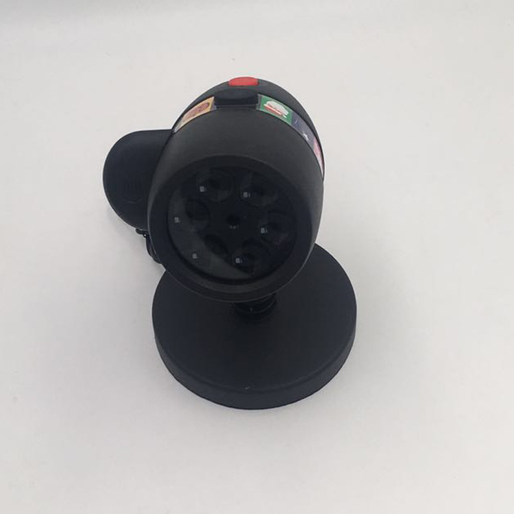 Outdoor waterproof LED film projection lamp Christmas card lawn lamp 12 film card snow laser lamp