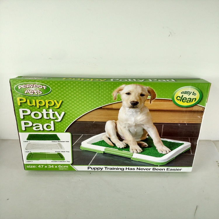 TV hot style pet toilet dog toilet with lawn three-layer mesh.