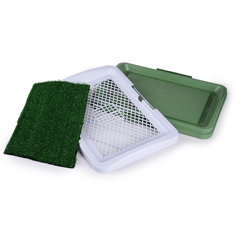 TV hot style pet toilet dog toilet with lawn three-layer mesh.