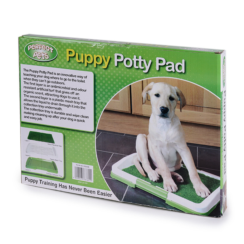 TV hot style pet toilet dog toilet with lawn three-layer mesh.
