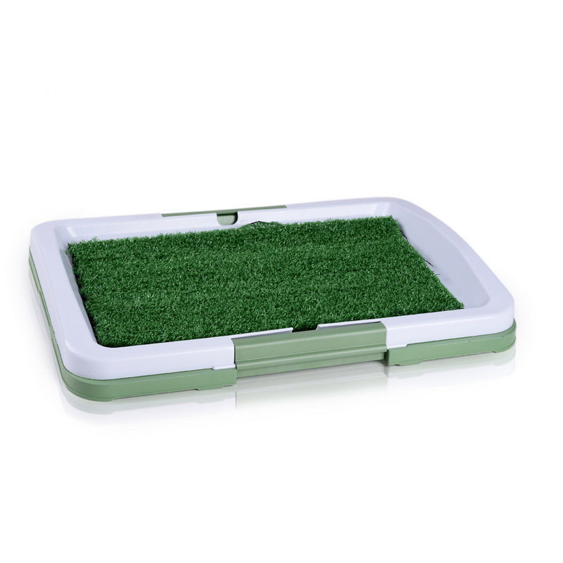 TV hot style pet toilet dog toilet with lawn three-layer mesh.