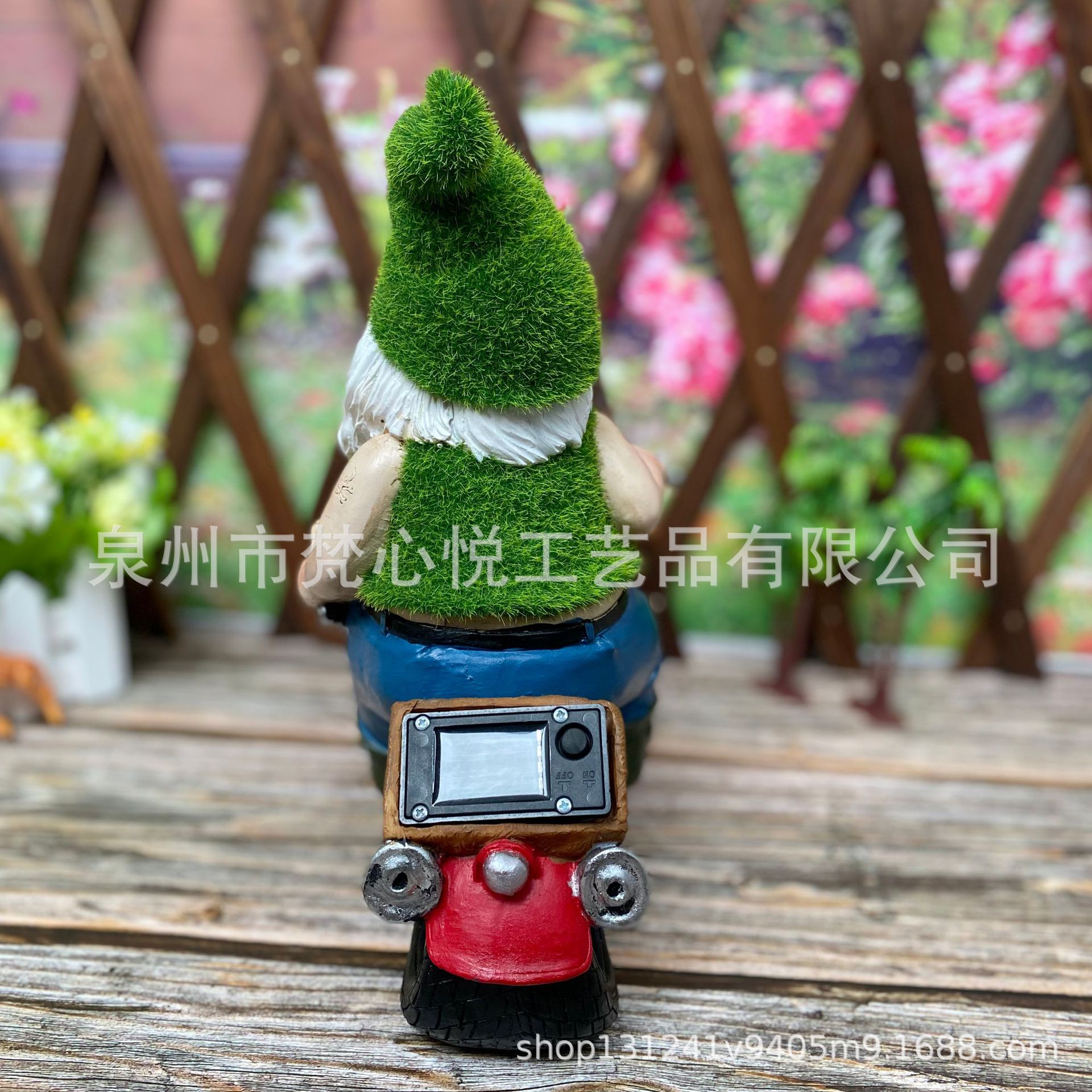 Solar Resin Crafts Flocking Dwarf Motorcycle Garden Decoration Outdoor Lawn Courtyard Resin Decorations Solar Resin Crafts Flocking Dwarf Motorcycle Garden Decoration Outdoor Lawn Courtyard Resin Decorations