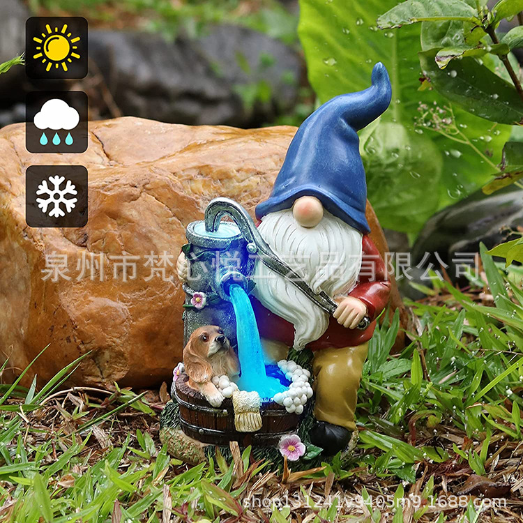 Solar Resin Crafts Flocking Dwarf Motorcycle Garden Decoration Outdoor Lawn Courtyard Resin Decorations Solar Resin Crafts Flocking Dwarf Motorcycle Garden Decoration Outdoor Lawn Courtyard Resin Decorations