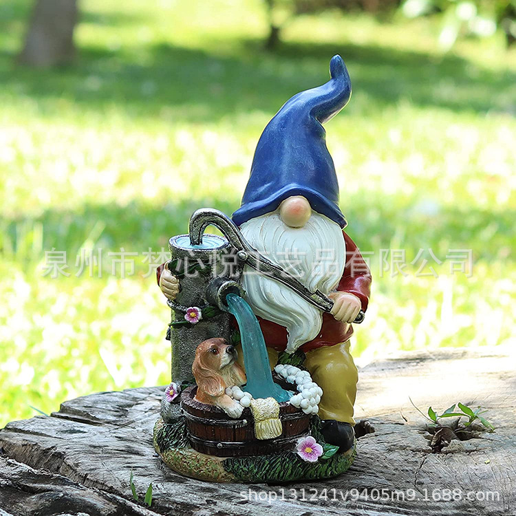 Solar Resin Crafts Flocking Dwarf Motorcycle Garden Decoration Outdoor Lawn Courtyard Resin Decorations Solar Resin Crafts Flocking Dwarf Motorcycle Garden Decoration Outdoor Lawn Courtyard Resin Decorations