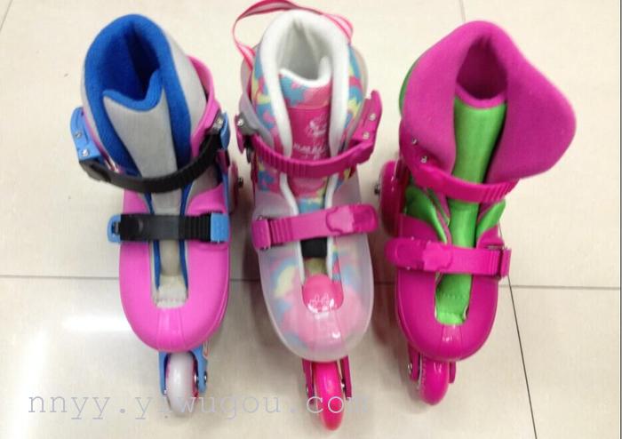 Skate summer air skates brace child children straight row wheel with adjustable flash code Skate summer air skates brace child children straight row wheel with adjustable flash code