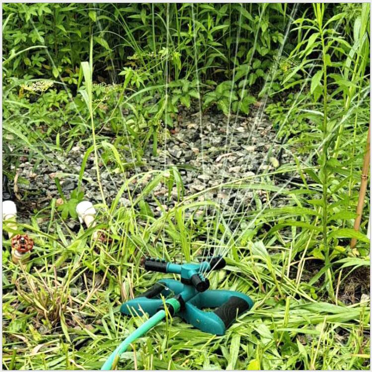 Garden Sprinkler Sprinkler Household Gardening Lawn Sprinkler Greening Swing Watering Three Fork Automatic Spray Header