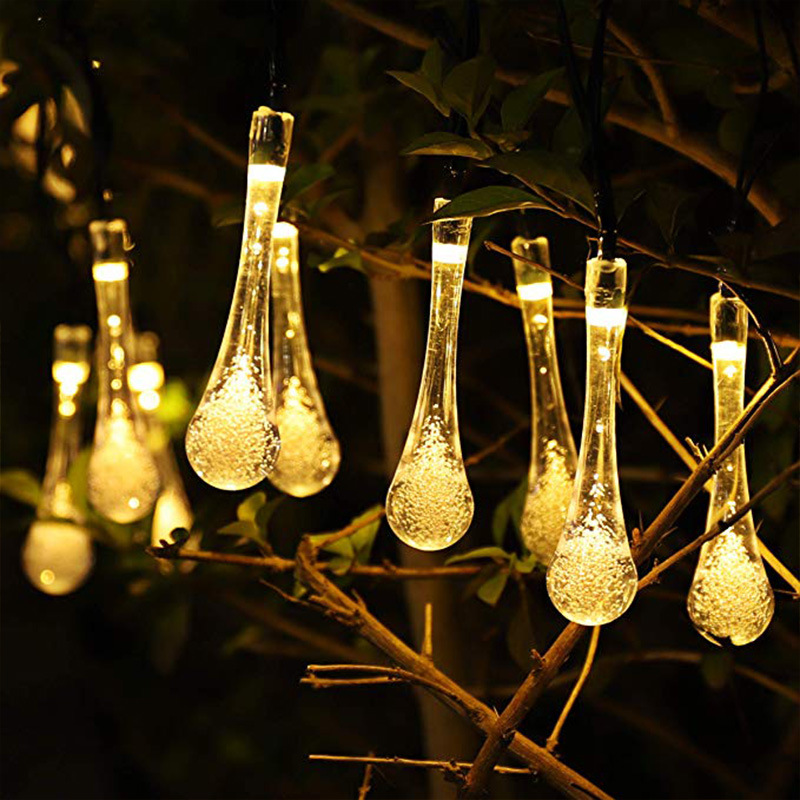 LED Solar String Lights Outdoor Waterproof String Courtyard Ornamental Festoon Lamp Lawn Garden Layout Christmas Holiday Lamp