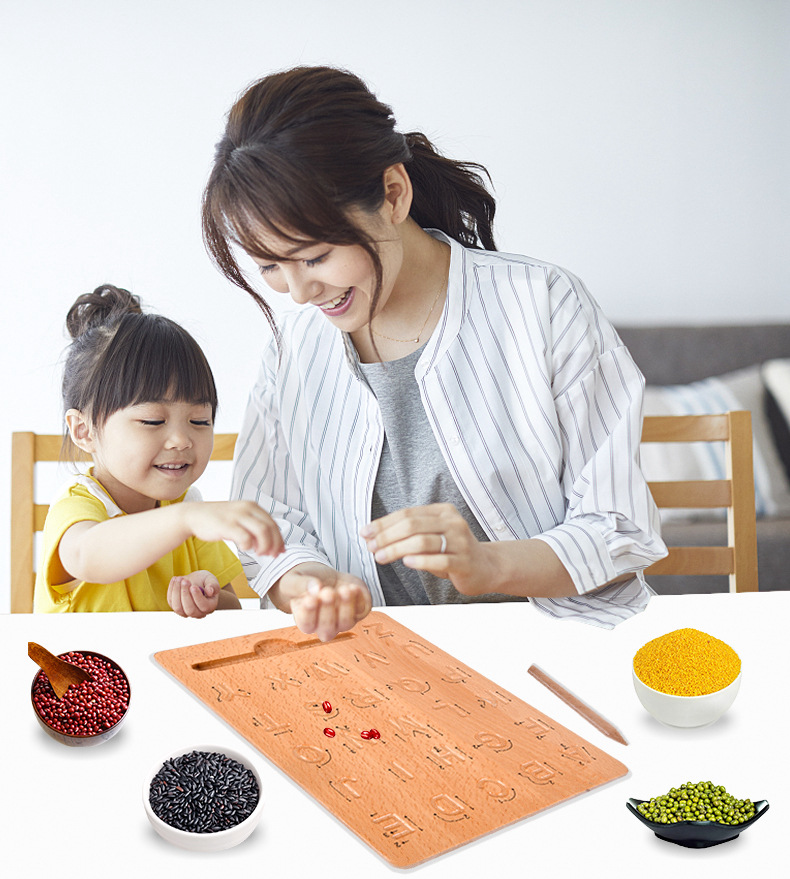 Beech Groove Writing Board Children's Montessori Teaching Aids Letter Writing Exercise Control Pen Description Practice Toys Cross-Border Beech Groove Writing Board Children's Montessori Teaching Aids Letter Writing Exercise Control Pen Description Practice Toys Cross-Border