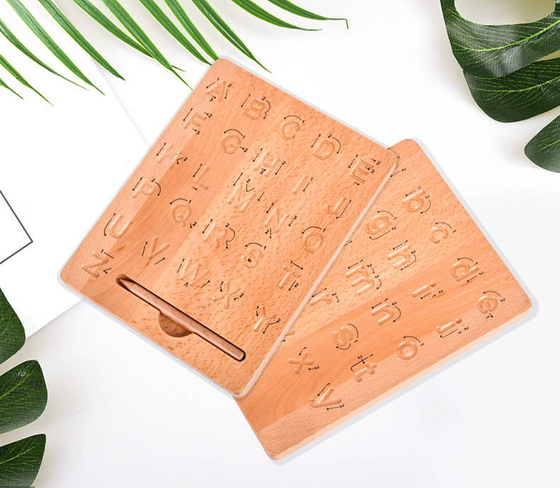 Beech Groove Writing Board Children's Montessori Teaching Aids Letter Writing Exercise Control Pen Description Practice Toys Cross-Border Beech Groove Writing Board Children's Montessori Teaching Aids Letter Writing Exercise Control Pen Description Practice Toys Cross-Border