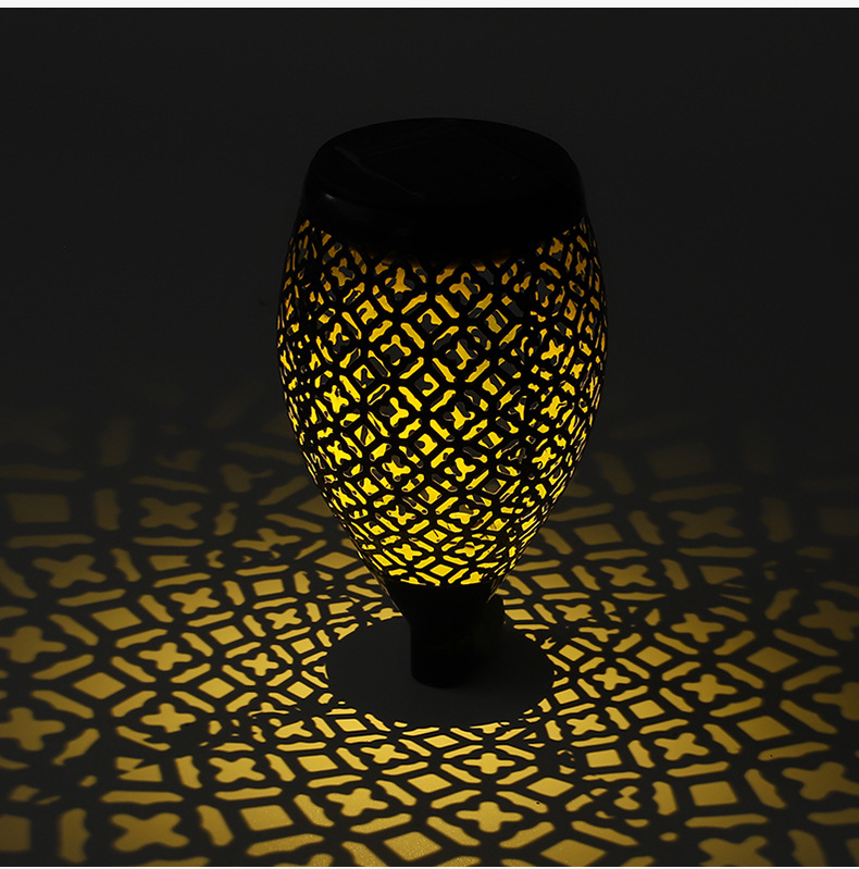 Hot Selling Solar Lawn Lamp Outdoor Courtyard Led Waterproof Ground Lamp Stars Iron Decorative Landscape Lamp