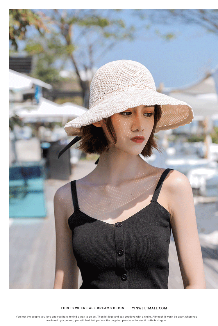 Hat Female 2021 New Spring Summer Fisherman Hat Ladies Outdoor Sun Shade Visor Cap Folding Straw Hat Hat Female 2021 New Spring Summer Fisherman Hat Ladies Outdoor Sun Shade Visor Cap Folding Straw Hat