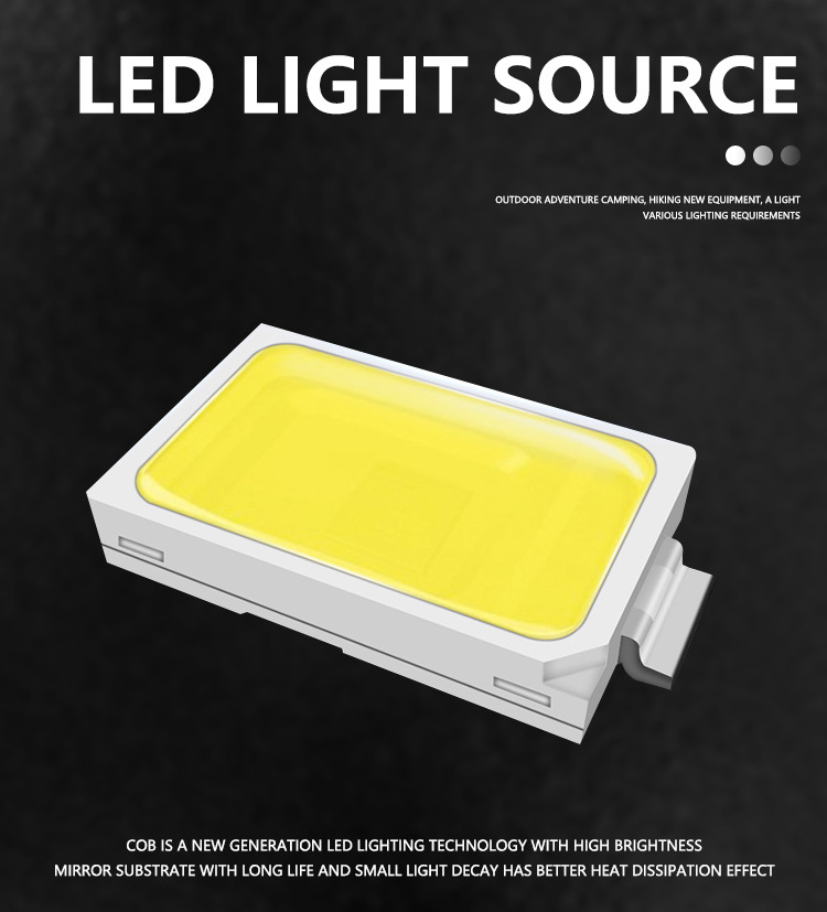 Cross-Border New Arrival Cob Work Light Mobile Emergency Light Portable Camping Light Lawn Lamp USB Rechargeable Flood Light