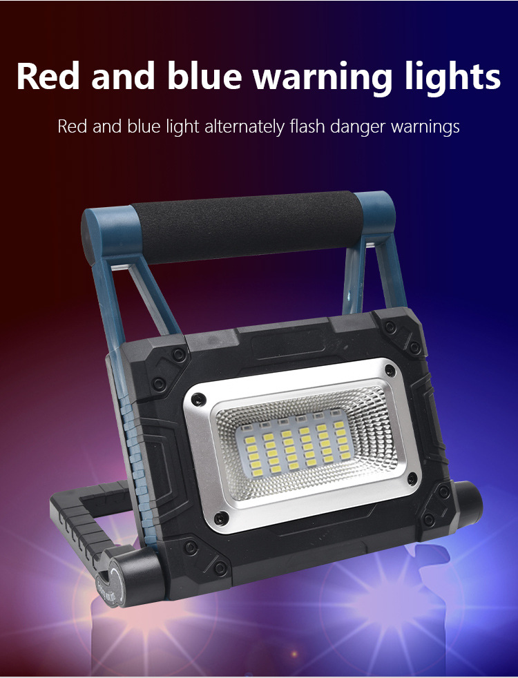 Cross-Border New Arrival Cob Work Light Mobile Emergency Light Portable Camping Light Lawn Lamp USB Rechargeable Flood Light