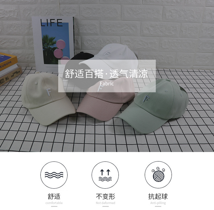 Summer Korean Hat Cap Women Instagram Fashion Street Fashion Sun Shade Fashion Sun Block renewed baseball Cap