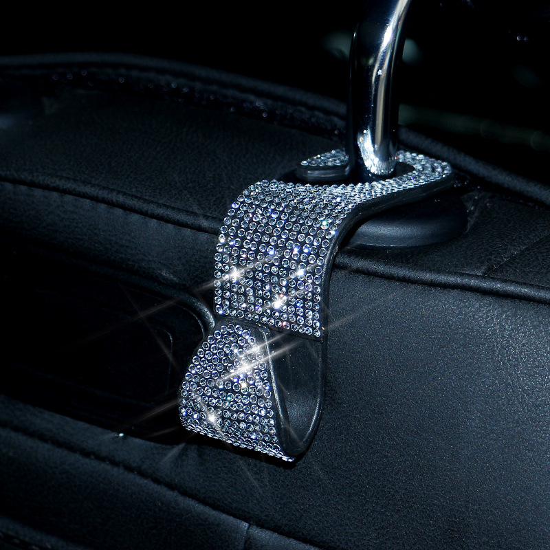 Car Supplies Hook Car Seat Back Headrest Hidden Creative Diamond Car Back Seat Hook Multifunctional