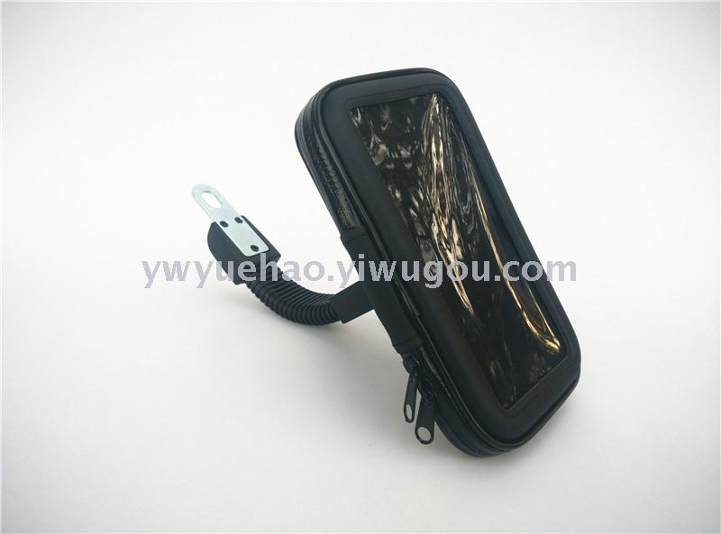 Electric car mobile phone waterproof bag bracket motorcycle rearview mirror 360 car bracket