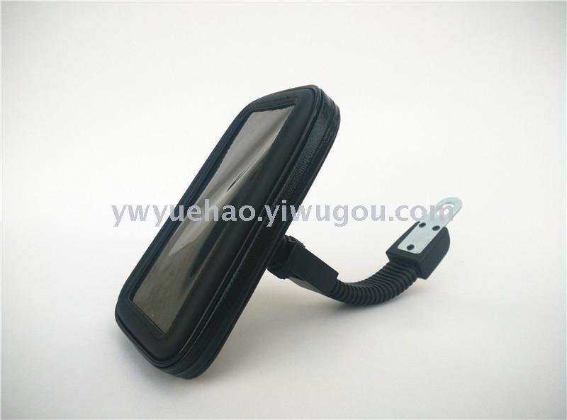 Electric car mobile phone waterproof bag bracket motorcycle rearview mirror 360 car bracket