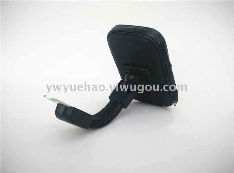 Electric car mobile phone waterproof bag bracket motorcycle rearview mirror 360 car bracket