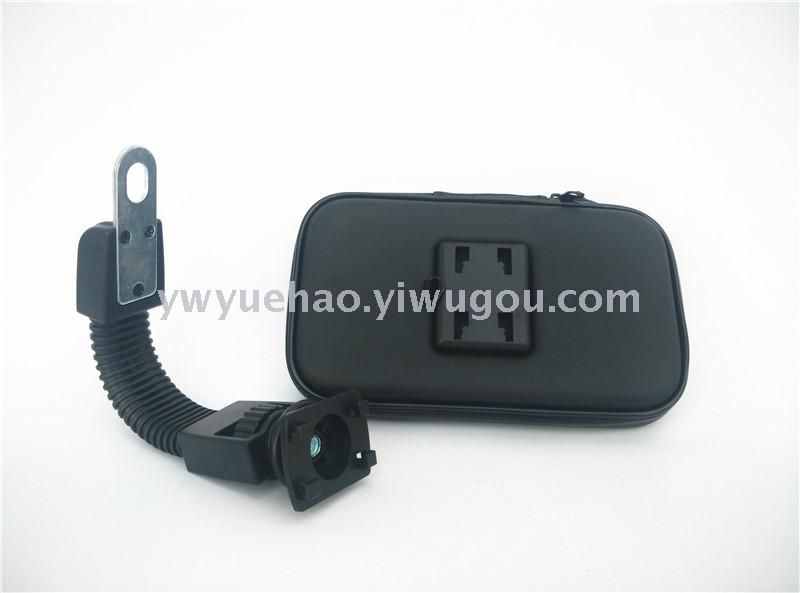 Electric car mobile phone waterproof bag bracket motorcycle rearview mirror 360 car bracket