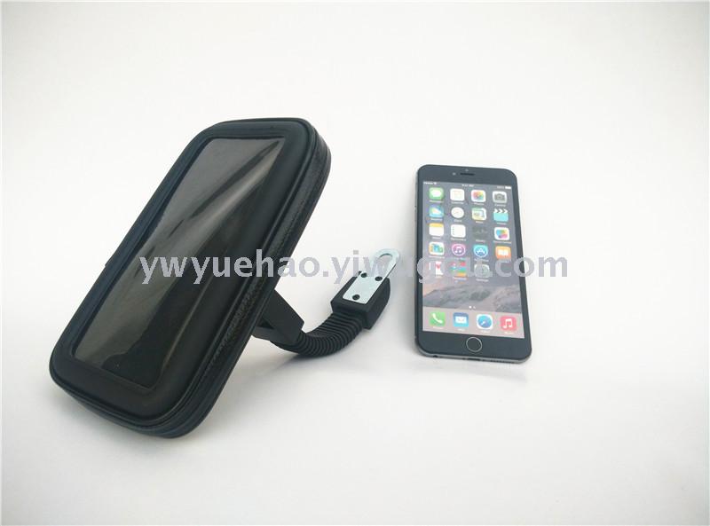 Electric car mobile phone waterproof bag bracket motorcycle rearview mirror 360 car bracket