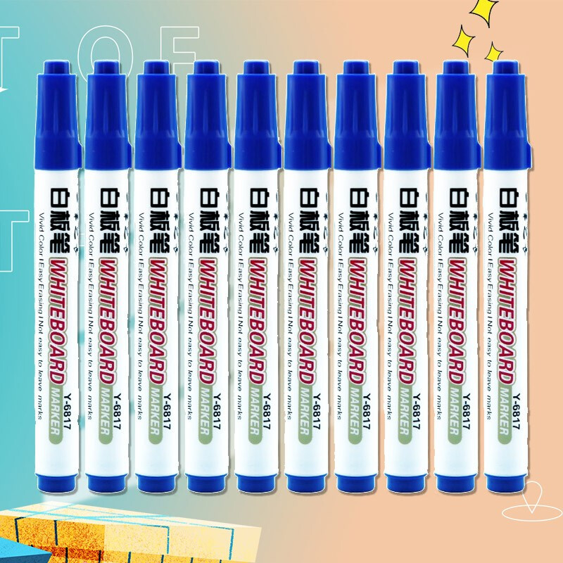 One Pen Long Water-Based Erasable Whiteboard Marker Children&#039;s Board Pen Blackboard Pen Office Supplies Whiteboard Marker Bulk
