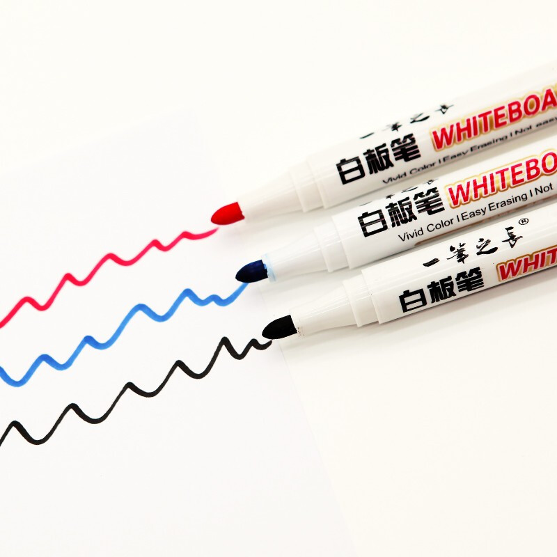 One Pen Long Water-Based Erasable Whiteboard Marker Children&#039;s Board Pen Blackboard Pen Office Supplies Whiteboard Marker Bulk