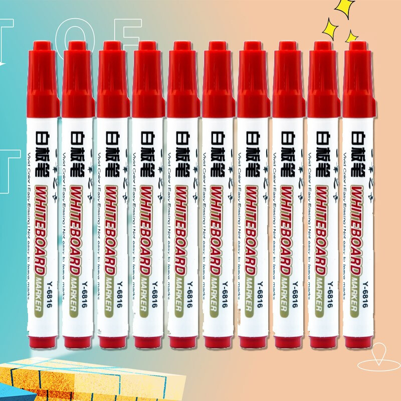 One Pen Long Water-Based Erasable Whiteboard Marker Children&#039;s Board Pen Blackboard Pen Office Supplies Whiteboard Marker Bulk