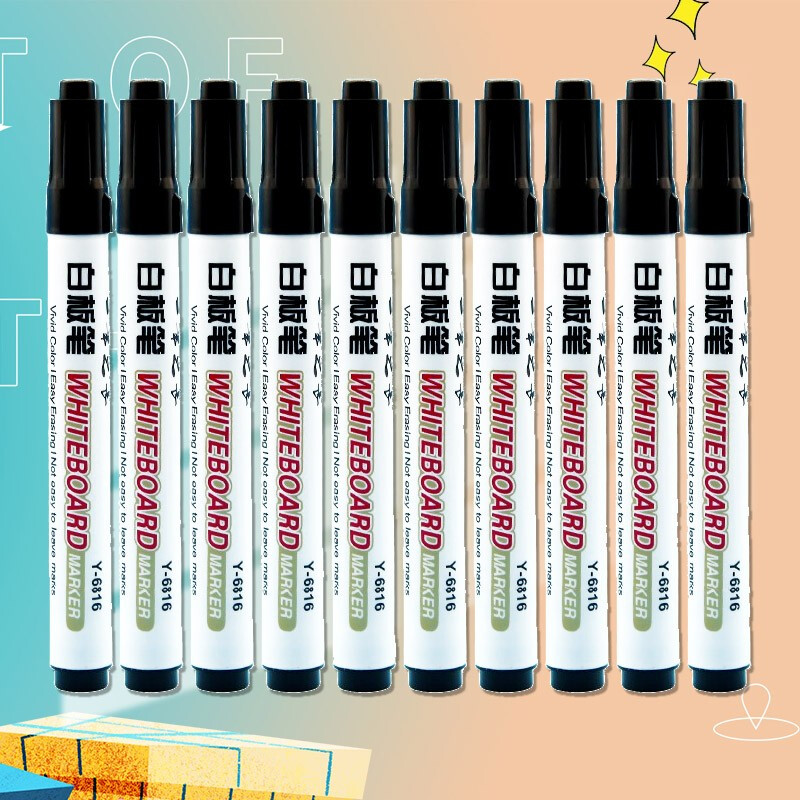 One Pen Long Water-Based Erasable Whiteboard Marker Children&#039;s Board Pen Blackboard Pen Office Supplies Whiteboard Marker Bulk