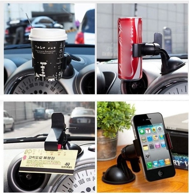 Mobile phone bracket car navigation video bracket lazy bracket clip suction hook