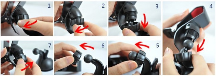 Mobile phone bracket car navigation video bracket lazy bracket clip suction hook