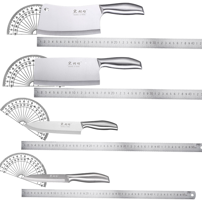 Acrylic Knife Rack Full Steel Handle Six-Piece Kitchen Knife Set Slicing Knife Household Kitchen Knife Set Kitchen Gift Knife Set