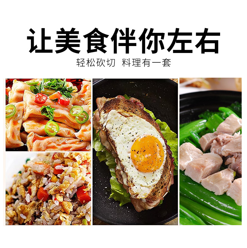 Acrylic Knife Rack Full Steel Handle Six-Piece Kitchen Knife Set Slicing Knife Household Kitchen Knife Set Kitchen Gift Knife Set