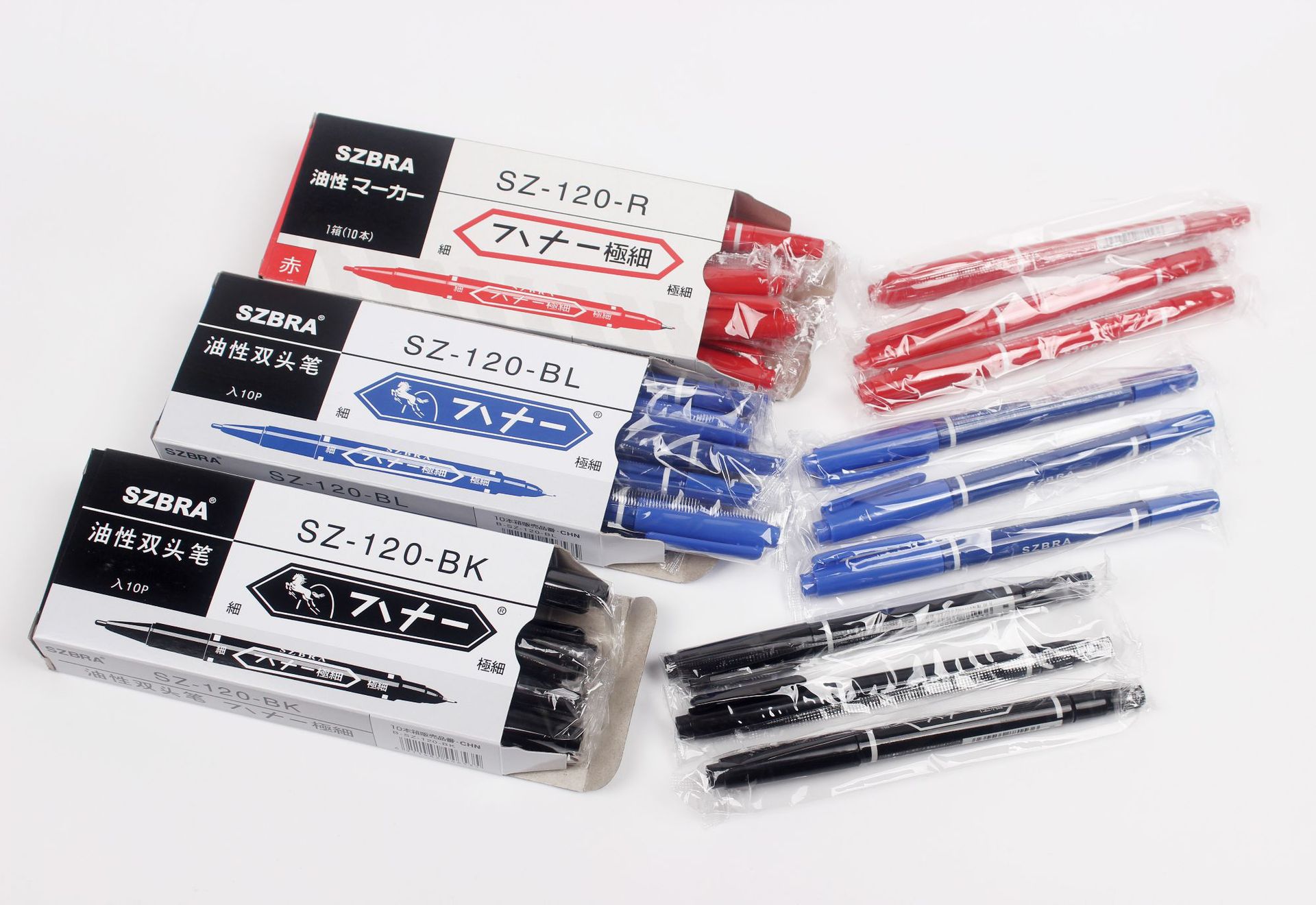 Cross-Border Hook Line Pen Double-Headed Small 120 Gel Pen Set Oily Water-Based Color Marker Pen Art Marking Pen