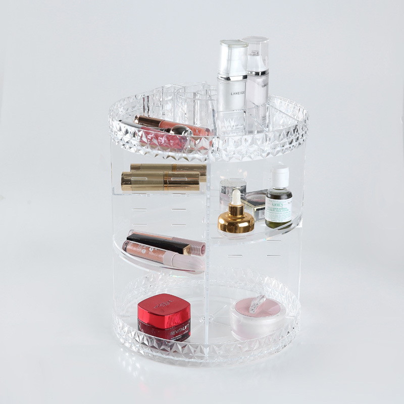 Rotating Cosmetics Storage Box Dorm Organization Acrylic Dresser Lipstick Skin Care Products Storage Rack Rotating Cosmetics Storage Box Dorm Organization Acrylic Dresser Lipstick Skin Care Products Storage Rack
