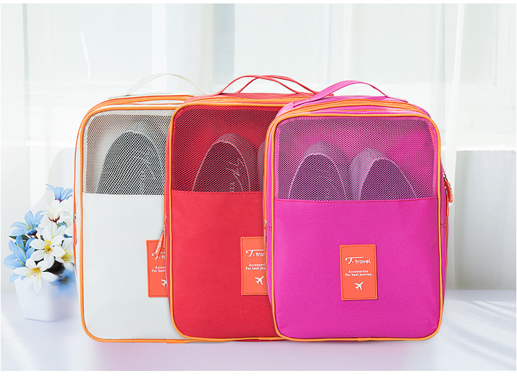 New Korean version of the travel collection of color waterproof bag containing bag portable shoes collection direct