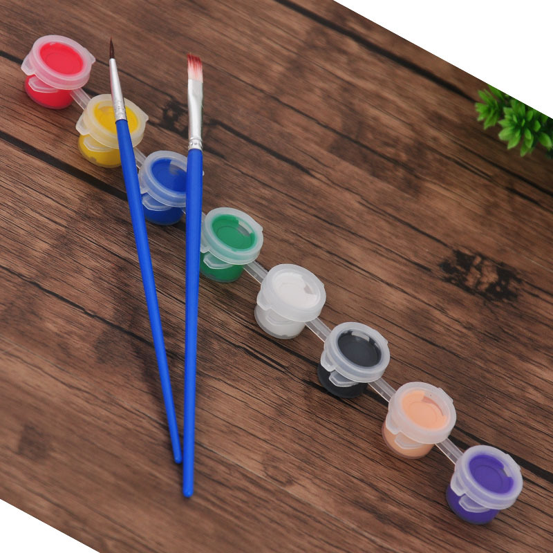 High Quality Plaster Doll Vinyl Painting Special Environmental Protection Acrylic Paint Six-Color 8-Color Brush Set High Quality Plaster Doll Vinyl Painting Special Environmental Protection Acrylic Paint Six-Color 8-Color Brush Set